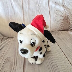 Applause Disney 101 Dalmatian Plush Stuffed Toy Lucky Christmas 7 Inch Vintage